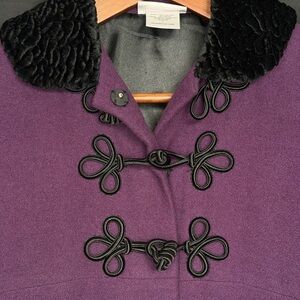 American Girl Deep Purple and Black Jacket